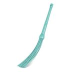 Spotzero by Milton ZIG ZAG Kharata XL Plastic Broom | Set of 1 | Aqua Green | 60 sticks XL