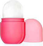 VinBee Face Icer,Silicone Ice Roller for Face and Eyes,Brighten Face, Firms Skin, Minimizes Eye Lines, Face Icer Reusable Ice Cube Roller -Face Rollers for Women Skin Care Tool,Gift Set, Pink