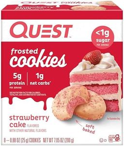Quest Frosted Cookie, Protein Cookie, Strawberry Cake, 8/box