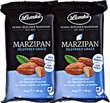 MARZIPAN HEAVENLY GRACE - Almond content of 62% - Premium Marzipan with pieces of almonds 2x200 g (14.11 Oz) - Almond Marzipan for Baking, Decorating, Shaping and Cooking/Germany