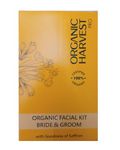 Organic Harvest Bride and Groom 6 Steps Facial Kit |Natural Glow To Skin |For All Skin Type |100% Certified Organic, Sulphate & Paraben Free, 70 gm