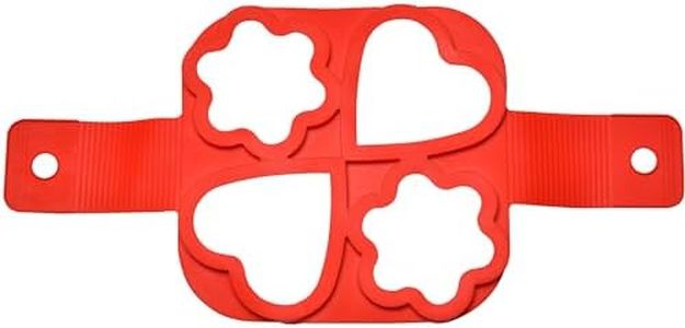 Kitchtic Silicone Pancake Molds - Mini Shaper Pancakes, Non-Stick & Easy Release - Safe for Oven, Microwave & Dishwasher - Kitchen Baking Accessories - Fun And Unique Shapes