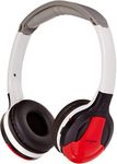 XO Vision IR630R Red Wireless Bluetooth Headphones - Lightweight Portable for Kids & Car Entertainment System