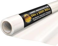 Dura-Gold Carpet Protection Film, 24-inch x 200' Roll - Clear Self Adhesive Temporary Carpet Protective Covering Tape - Protect Against Foot Traffic, Paint Spills, Dust, Construction Debris, Moving