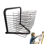 Art Drying Rack Wall Mount or Tabletop Sturdy Metal Art Stand Creative Mark Art Drying Rack for Artist Painting Panels Paper and Prints