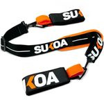 Sukoa Ski & Pole Carrier Straps - Shoulder Sling with Cushioned Holder Protects from Scratches & Damage - Downhill Skiing and Backcountry Gear and Accessories