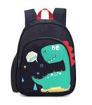 Frantic Waterproof Polyester 26 L School Backpack With Pencil/Staionery Pouch School Bag Class 1 to 8 Daypack Picnic Bag For School Going Boys & Girls(BK_Blue_Cool_Dino_24_A)