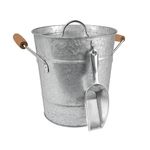 Artland Masonware Ice Bucket with Scoop, Galvanized, Metal