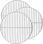 P&P CHEF 10½ Inch Round Cooking Rack (Set of 3), Baking Cooling Steaming Racks Stainless Steel, Fits in Air Fryer/Stockpot/Pressure Cooker/Round Cake Pan, Oven & Dishwasher Safe