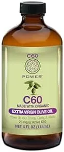 C60 Power Organic Extra Virgin Olive Oil, 99.99% Pure C60, 4 fl oz