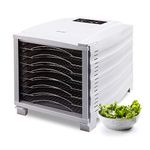 BioChef Arizona Food Dehydrator with 8 Stainless Steel Trays and 24hr Digital Timer. Fruit Dryer Machine + Non Stick Trays, Mesh Sheets and Drip Tray