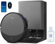 ECOVACS DEEBOT T90 PRO OMNI Robot Vacuum and Mop, 30,000Pa Suction, Instant Self-Cleaning OZMO Roller Mop, TruEdge Deep Edge Cleaning, ZeroTangle, Hot Water Wash & 145°F Air Dry, AI Obstacle Avoidance