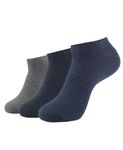 Jockey Men's Over The Knee Cotton Blend Socks (Pack of 3) (7097_Black/Char Mel/Navy Mel_FREE SIZE_Multicolor)