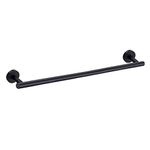 Nolimas Matte Black Bath Hand Towel Bar Single Bars Towel Rack Rod Classic Wall Mounted Stainless Steel Bathroom Towel Bar Toilet Kitchen Towel Shelf Single Layer,23.6inch