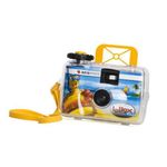 AgfaPhoto 'LeBox Ocean', Outdoor waterproof/dust-proof Single use Camera (re-usable), 2-pieces Bonus-pack