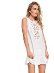 Roxy Womens Goldy Soul - Beach Tank Dress - Women - L - White Bright White L