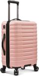 U.S. Traveler Boren Polycarbonate Hardside Rugged Travel Suitcase Luggage with 8 Spinner Wheels, Aluminum Handle, Pink, Checked-Large 30-Inch, Boren Polycarbonate Hardside Rugged Travel Suitcase