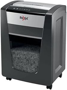 Rexel Momentum X420 Destructeur Coupe Croisée, Jusqu'à 22-20 Feuilles (70-80 g/m²), Corbeille 30L, Noir, 2104578EU