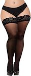 YOGINGO Sheer Lace Top Thigh High S