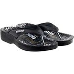 Aerosoft Women's Black Flip-Flops - 36 EU (878)