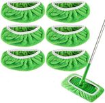 Reusable Wet Pads for Swiffer Sweeper Mop - Dry Sweeping Cloths & Wet Mopping Cloths for Household Cleaning - Washable Microfiber Pads for Mopping Floors - 6 Pack (Mop is not Included)