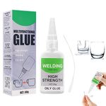 Super Glue, Universal Welding Oily Glue, oily welding adhesive, powerful universal adhesive, versatile strong adhesive for rubber, plastic, wood, ceramic, leather, 50g