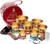 Hand Beaten singing bowl set-7 Chakra Healing singing bowl set-Singing bowl set of 7-Tibetan singing bowl-Singing bowl set from Nepal
