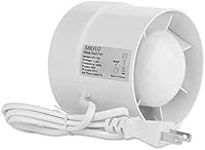 SAILFLO 4 Inch Inline Duct Fan Booster 110V 12W Energy Saving Vent Inline Exhaust Blower for HVAC System Room Grow Tent Bathroom Basement Greenhouse Kitchen (4"/100mm)