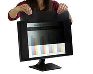 21.5 inch Computer Privacy Screen (16:9) - Black Security Shield - Desktop Monitor Protector - UV & Blue Light Filter by Akamai (21.5 inch Diagonally Measured, Black)