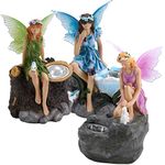 Fairy Statue Solar Spotlights (Triple Pack)