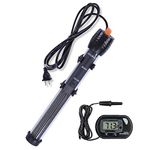 Orlushy Submersible 300W Aquarium Fish Tank Heater with Adjust Knob Thermostat 2 Suction Cups Suitable