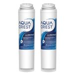 AQUACREST FQSVF, FQSLF, FQROPF, GXRLQR Under Sink Water Filter, Replacement for GE FQSVF, FQSVN, FQSLF, GXSV65R, NSF 42 Certified (2 Pack)