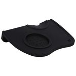 Yosoo Tamping Mat, 17.5 x 12.5cm -40-230℃ Heat Resistant Tamping Holder Mat Black Espresso Coffee Tamper Mat Silicon Rubber Corner Tamp Mat Coffee Maker Slip Resistant Pad Tool(no Coffee Stamper)