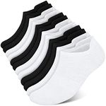 Ankle Socks Mens Trainer Socks Breathable Cotton Liner Low Cut Socks (6 Pairs) Non Slip No Show Socks with Arch Support