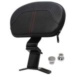 HIYOYO Detachable Red Stitching Front Driver Rider Backrest Pad Custom Kit Fits for Harley Touring CVO Street Glide Road Glide Road King Special Classic Electra Glide 2009-2022 2021 2020 2019 2018