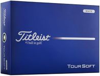 Titleist Tour Soft Golf Balls, White (One Dozen)