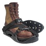 KORKERS TuffTrax w/Sharp Threaded Steel Spikes, Black, Size L (IA5202-LG)