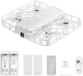 HOVERAir X1 Drone with Camera, Self-Flying Camera Drone with Follow Me Mode, Foldable Mini Drone with HDR Video Capture, Palm Takeoff, Intelligent Flight Paths, Hands-Free Control White (Combo Plus)