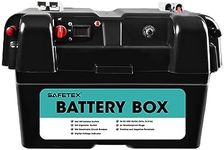 Safetex12V 100Ah AGM Deep Cycle Battery USB Battery Box Camping Scooter Solar Battery Anderson Plug