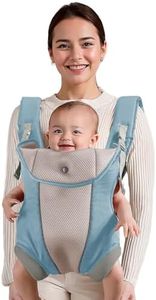 JOYNCLEON Ergonomic Baby Carrier with Adjustable Strap,4-in-1 Newborn to Toddler Carrier,Breathable Mesh Baby Carrier for Summer,Compact for Travel & Outdoor Adventures,Ideal for Infants 0-3 Years