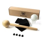 Waserto Baseball Mallet Softball Glove Break in Kit. Longer Wooden Mitt Shaping Hammer (13.5") Premium 8 Piece Shaper Tool Set