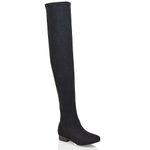 ESSEX GLAM WOMENS THIGH HIGH FAUX SUEDE LADIES TALL STRETCH OVER THE KNEE HIGH BOOTS SIZE