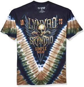 Liquid Blue Unisex Adult Pink Floyd Breathe Short Sleeve T-Shirt, Tie Dye, Medium US