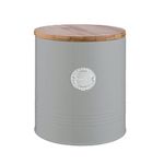 Typhoon Living Grey Cookie Jar Storage Canister, 3.4 Litres