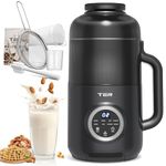10-in-1 Nut Milk Maker, 40oz Almond Milk Machine for Homemade Plant-Based Milk, Oat, Soybean, Coconut milk, Soy Bean Milk Machine with Delay Start/Auto-Clean/Boil Water/Keep Warm, Black