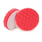 Chemical Guys BUFX_107_HEX5 Hex-Logic Ultra Light Finishing Pad, Red (5.5" Pad Fits 5" Backing Plate)