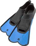 Cressi Light Fin Pool and Training Short Blade Closed Foot Fins, Adult (Blue, 5.5-6.5)