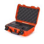 Nanuk 909 Waterproof Professional Classic Pistol/Gun Case, Military Approved with Custom Insert - Orange - Made in Canada