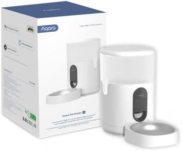 Aqara Smart Pet Feeder C1, REQUIRES AQARA Zigbee 3.0 HUB, Automatic Feeder for Cats and Dogs, Auto Cat Food Dispenser with Programmable Portion Control, Can be Controlled by Google, Alexa, Siri, IFTTT