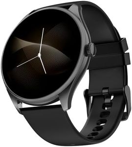 Noise Twist 2 Smart Watch with 1.43” AMOLED Screen, AI Search & Voice Assistant, Bluetooth Calling, Stainless Steel Back, 7-Day Battery, 100+ Watch Faces, Health Suite, IP68 (Jet Black)